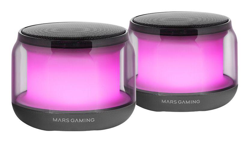 Colunas MARS GAMING MS-AURA (Com fios e sem fios - 15 W - Preto)