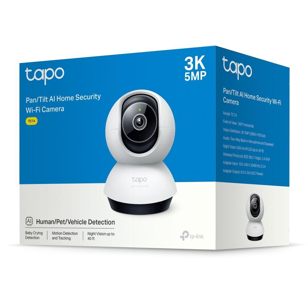 Câmara de Segurança IP TP-LINK Tapo TC74 (Interior - 5 MP - 2880 x 1620 pixels - Preto e Branco), miniatura 4