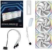 Conjunto de 3 Ventoinhas para Caixa LIAN LI UNI FAN SL120 Wireless (RGB multicolorida - 1,8 W - Branco)
