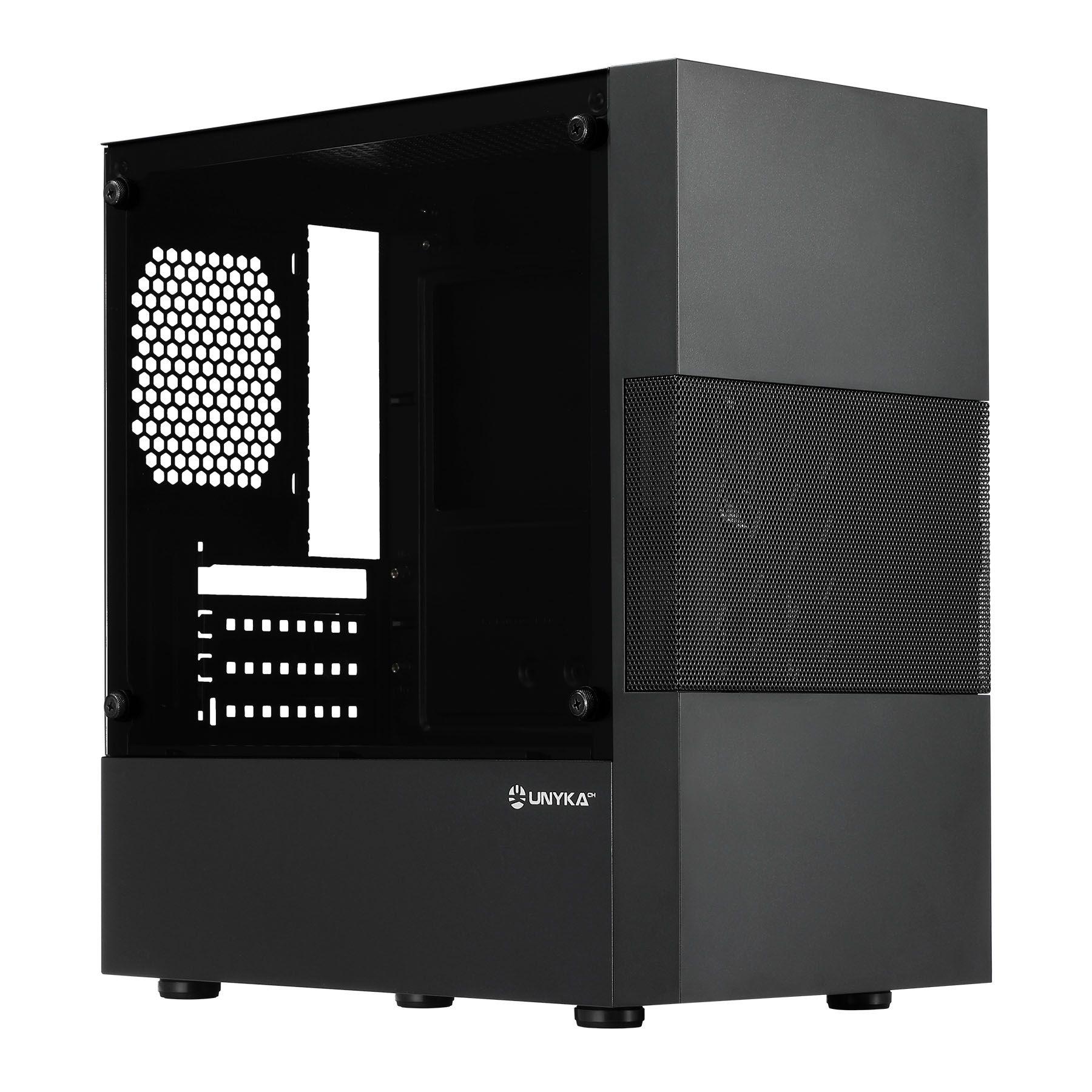 Caixa PC UNYKACH Aero C25 (ITX, micro ATX - 500 W - Micro Tower - Preto)