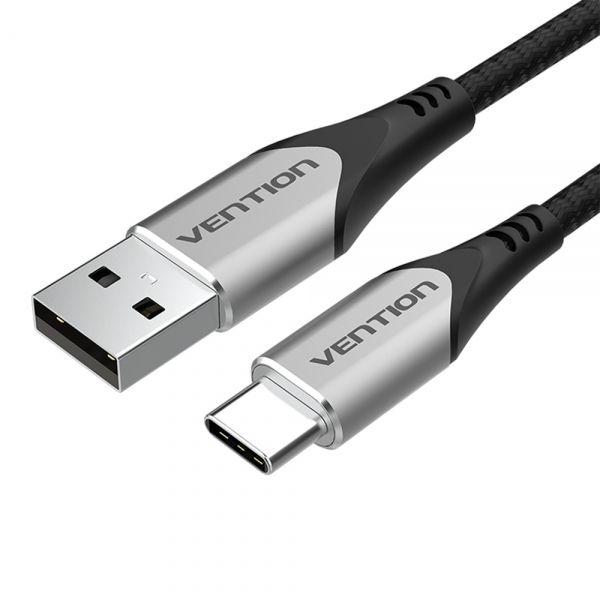 Cabo USB-A para USB-C VENTION CODHG (1,5 m - USB-C - USB-A - Cinzento) — miniatura 2