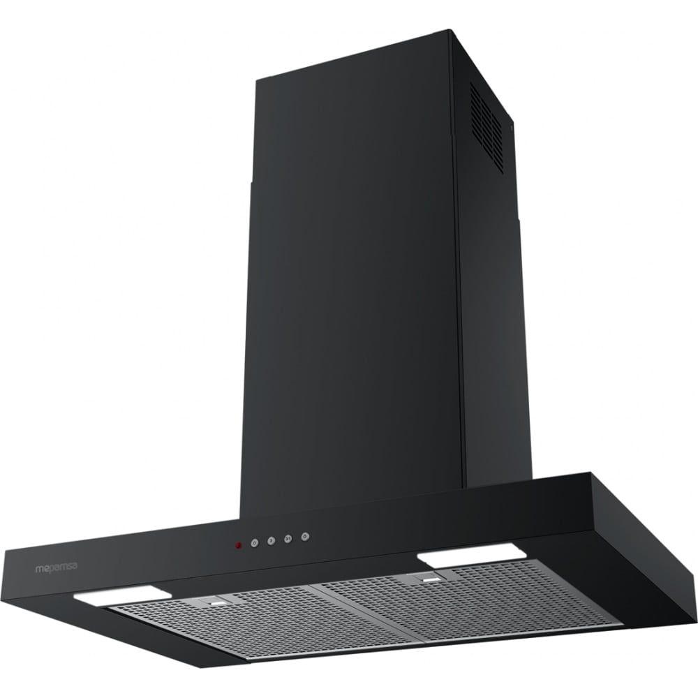 Exaustor de Parede MEPAMSA Stilo Neo 70 (Altura 66–90 cm - 70 cm - 45 cm - Preto Mate)