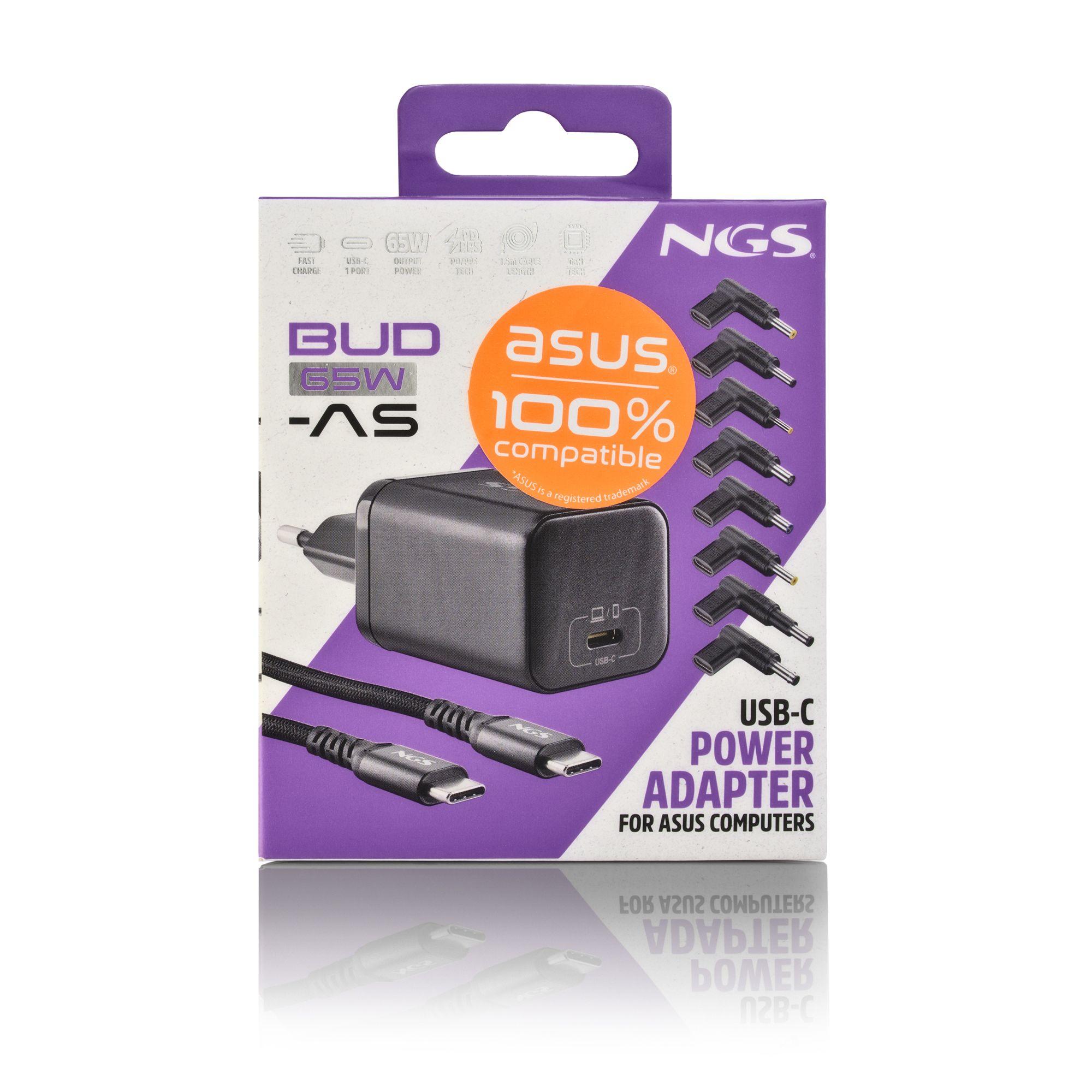 Carregador de Portátil NGS BUD65W-AS (ASUS - Tipo F - Preto), miniatura 11