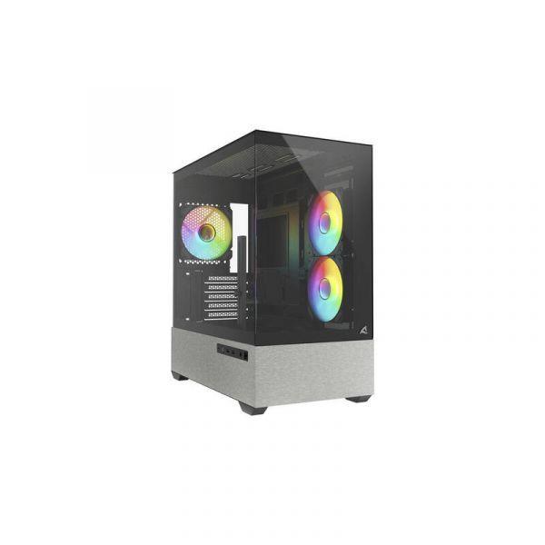 Caixa Micro-ATX SHARKOON MK7 ARGB (Micro ATX - Micro-ATX - ARGB - Preto)