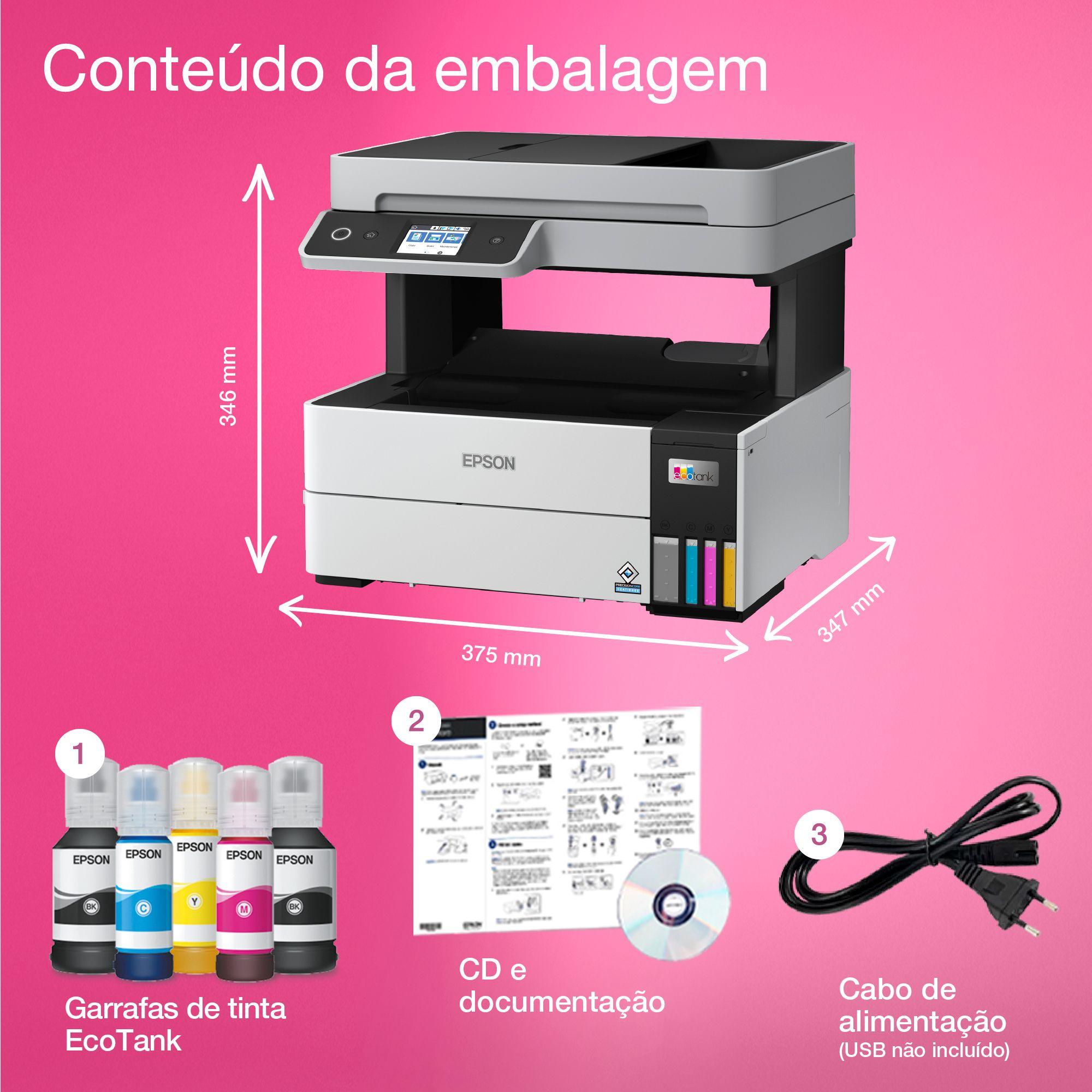 Impressora Multifunções EPSON EcoTank ET-5150 (A4 - Impressão a cores - 250 folhas - Preto e Branco) — miniatura 13