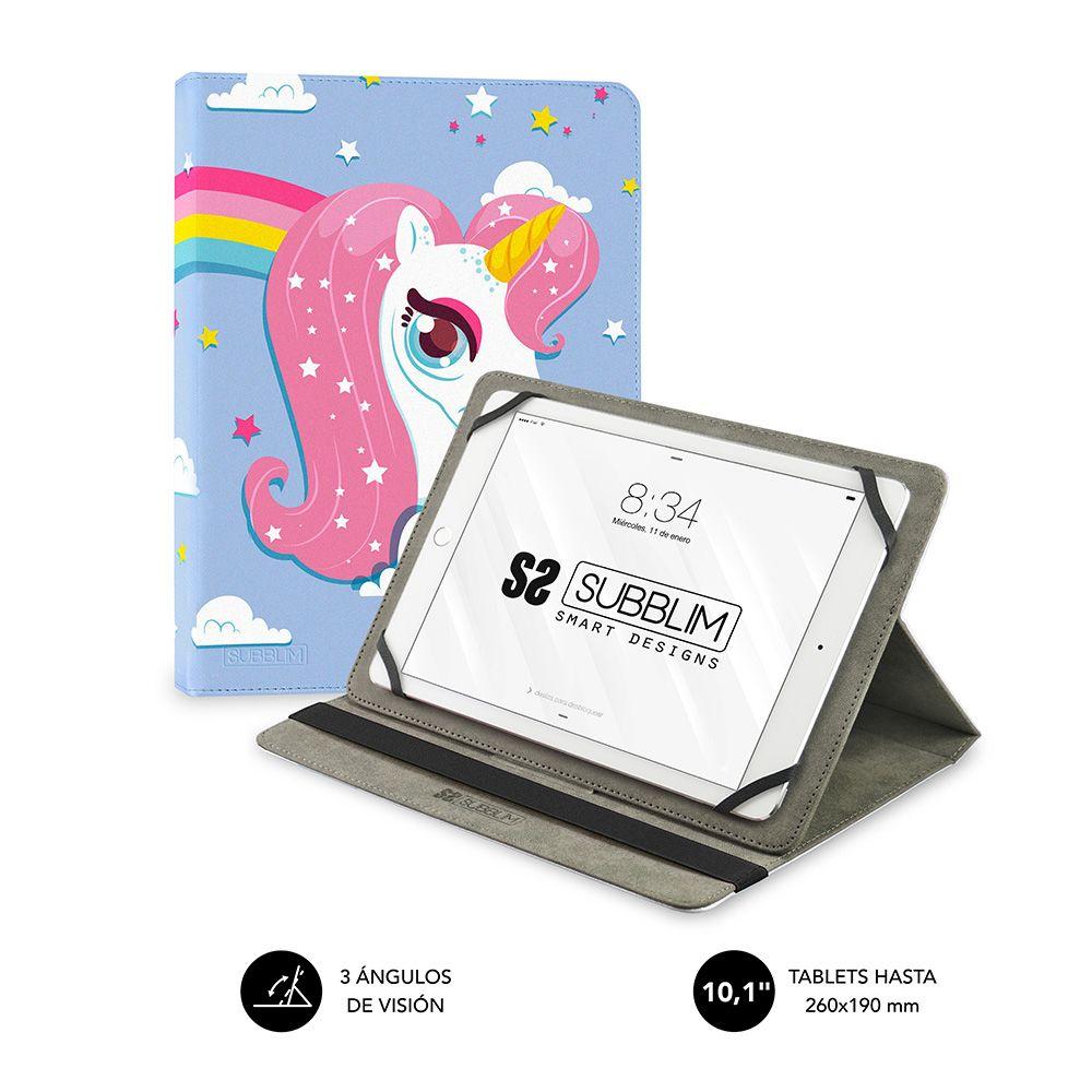 Capa Universal SUBBLIM Trendy Case Unicorn (até 10,1")