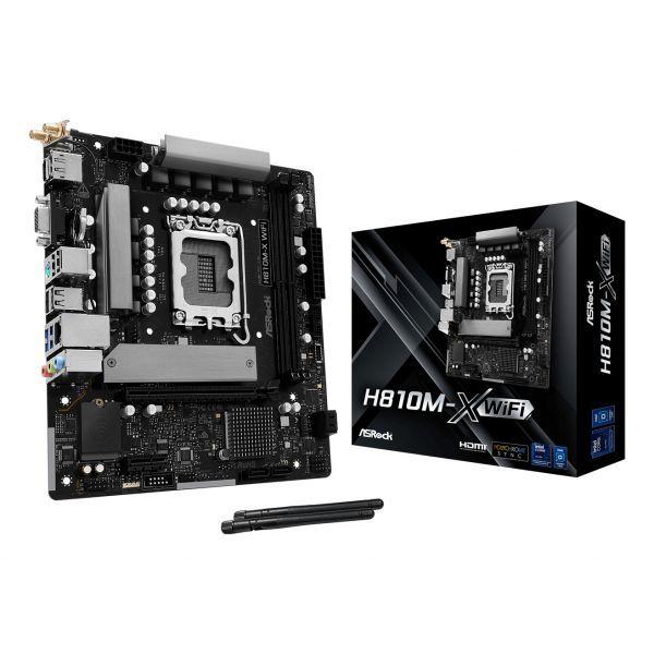 Motherboard ASROCK H810M-X WiFi (LGA 1851 (Socket V1) - Intel Core Ultra - Micro-ATX - Prateado), miniatura 5