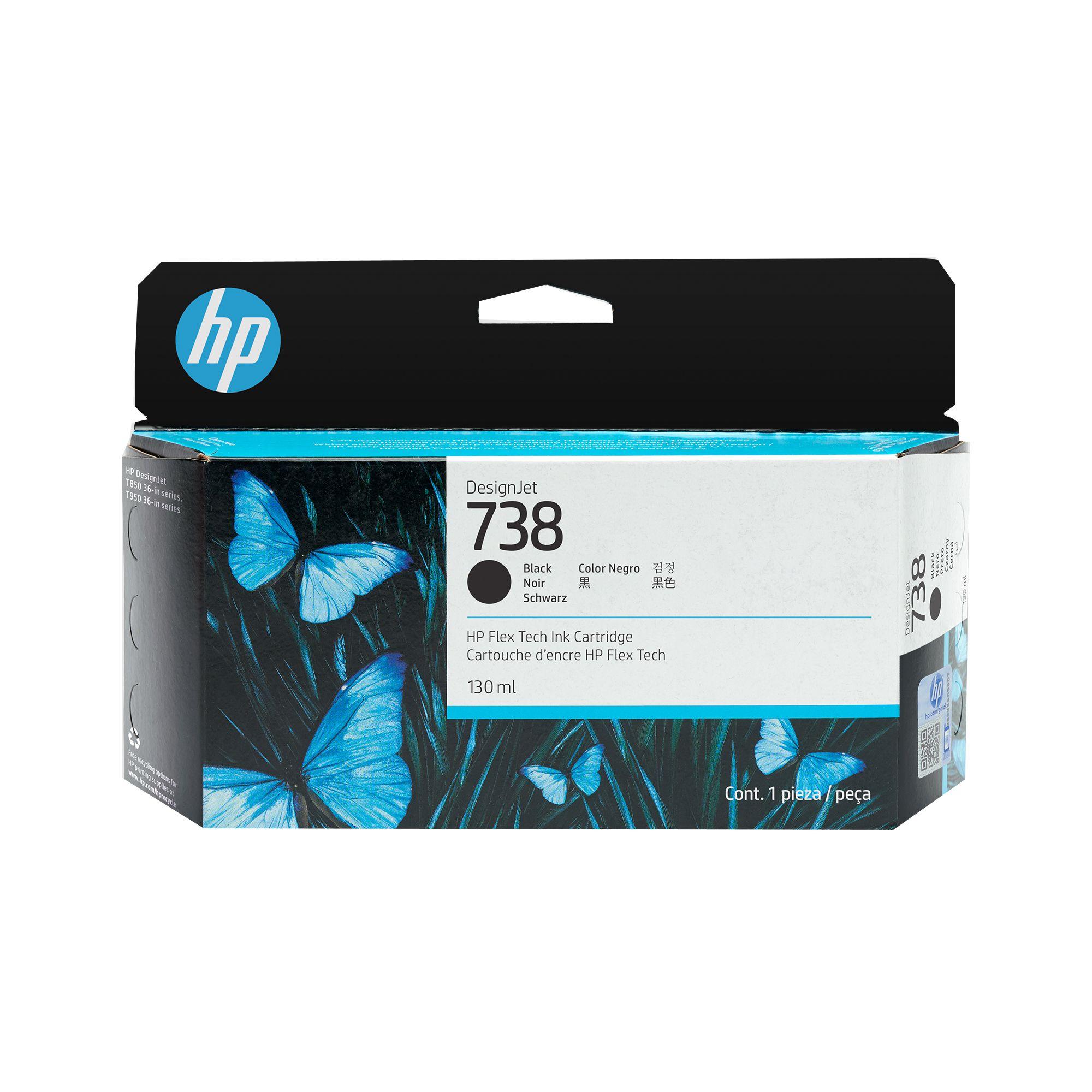 Tinteiro HP DesignJet 738 (HP DesignJet T850, T950 - Preto)