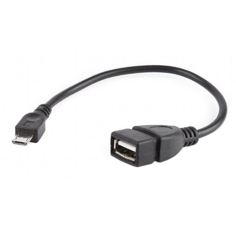 Cabo USB OTG GEMBIRD A-OTG-AFBM-03 (0,15 m - Micro-USB B - USB A - Preto), miniatura 3
