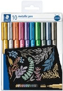 Marcadores Permanentes Metálicos STAEDTLER 8323 TB10 (10 Cores)
