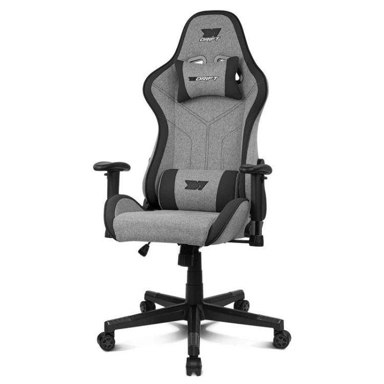 Cadeira Gaming DRIFT DR90 PRO (150 kg - 8 cm - Tecido, espuma - Preto/Cinzento) — miniatura 3