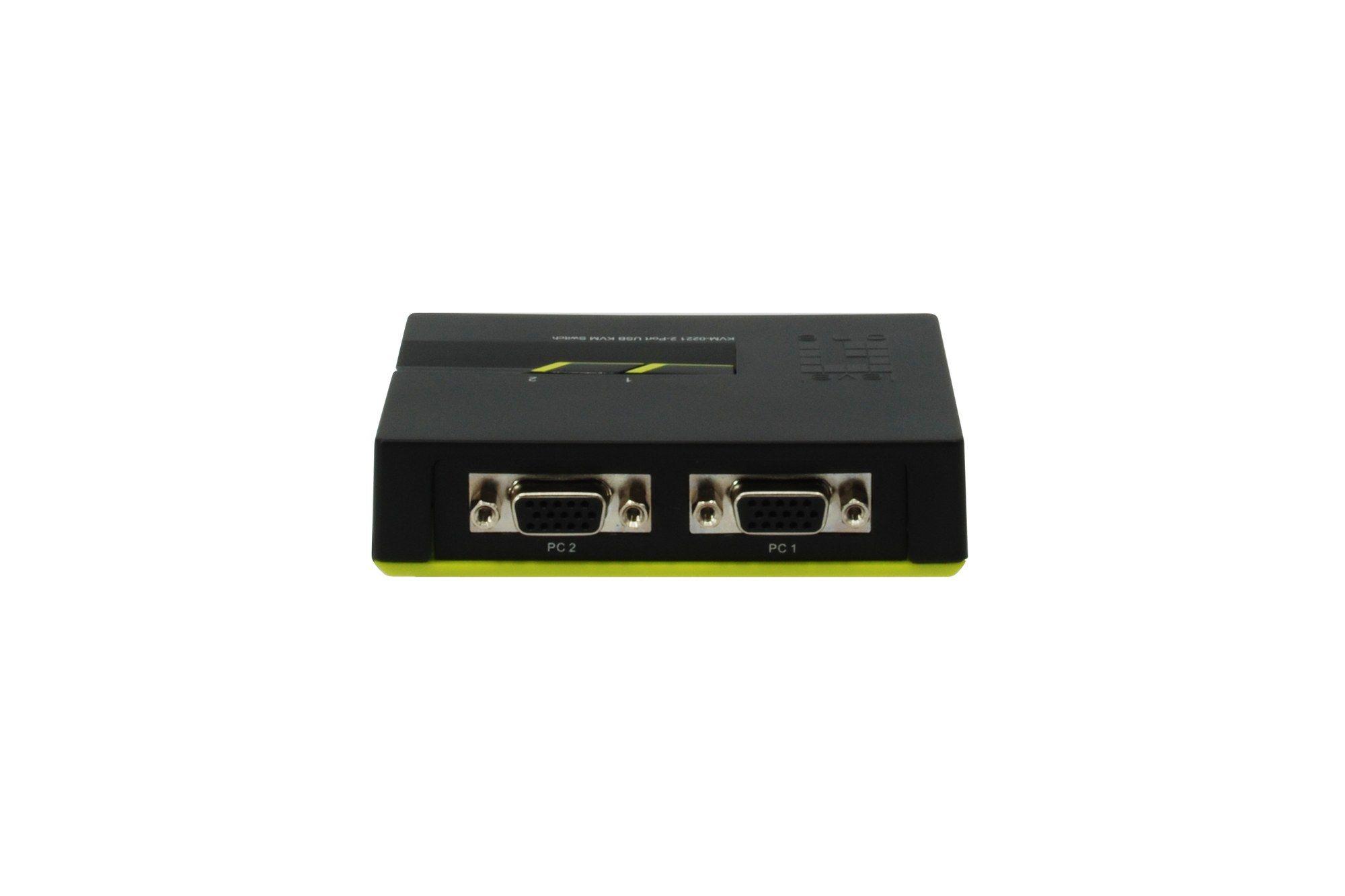 Switch KVM LEVELONE KVM-0221 (Preto e Verde) — miniatura 3
