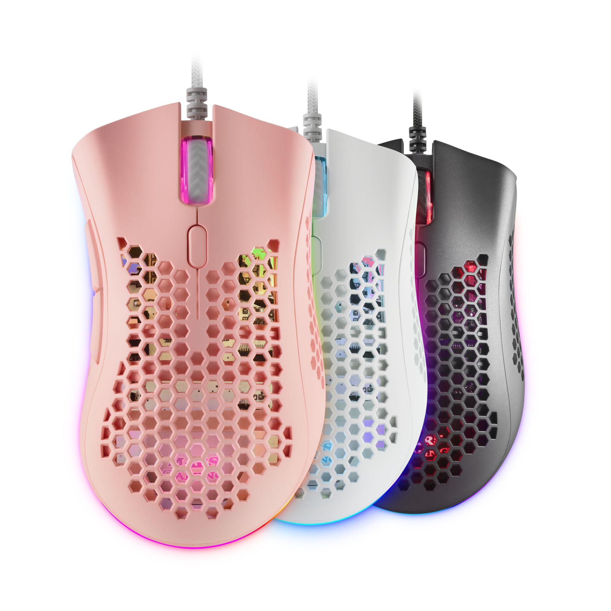 Rato Gaming MARS GAMING MMEXP (Para mão direita - 32000 DPI - Ótico - Rosa), miniatura 8