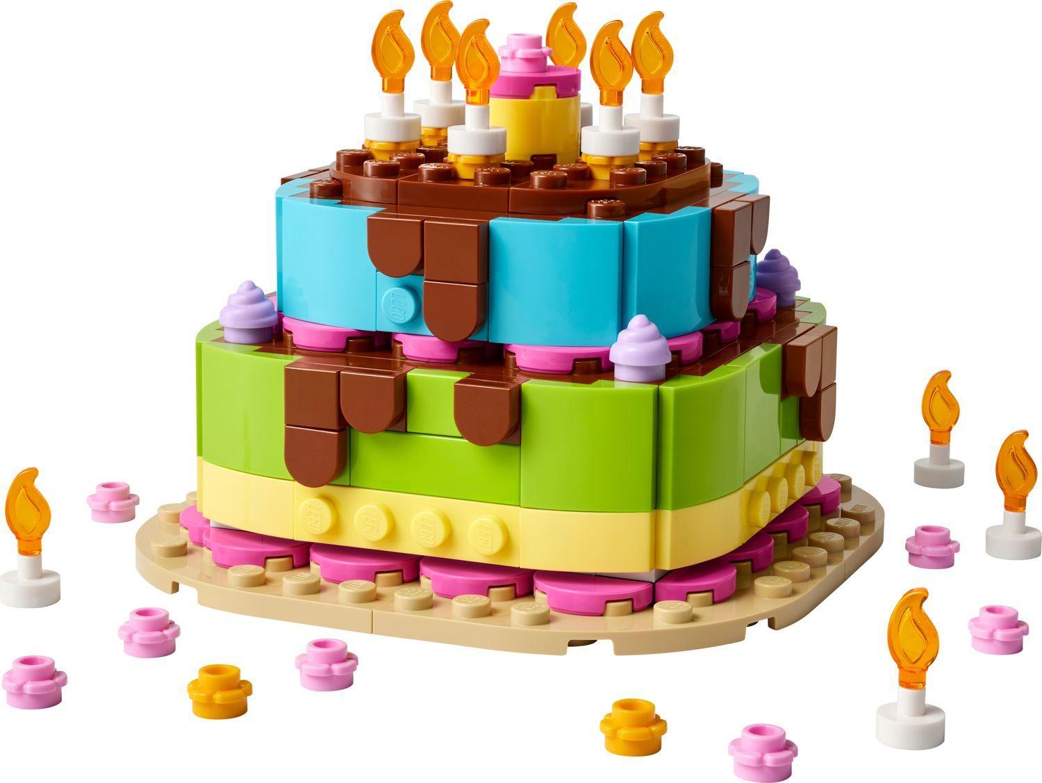 LEGO 40815 Seasonal Bolo de Festa de Aniversário (7+ anos - 219 peças)