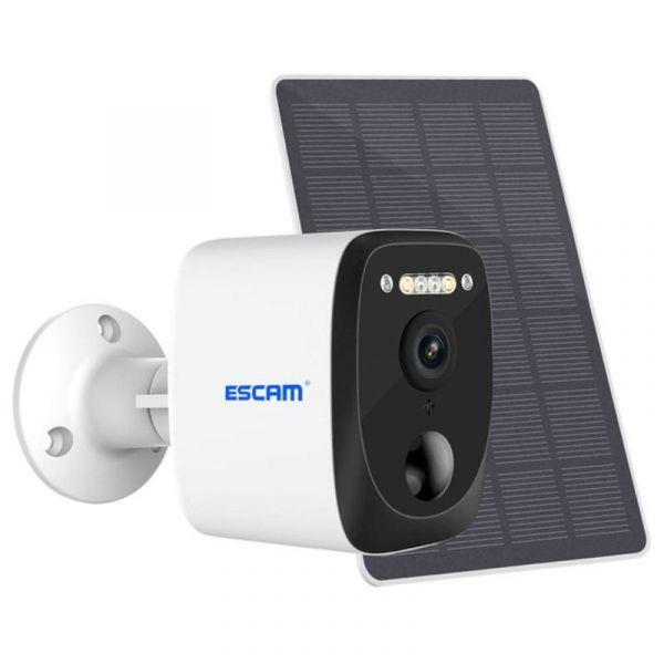 Câmara IP ESCAM QF370 (3 MP - Wi-Fi - Painel Solar - Branco), miniatura 2