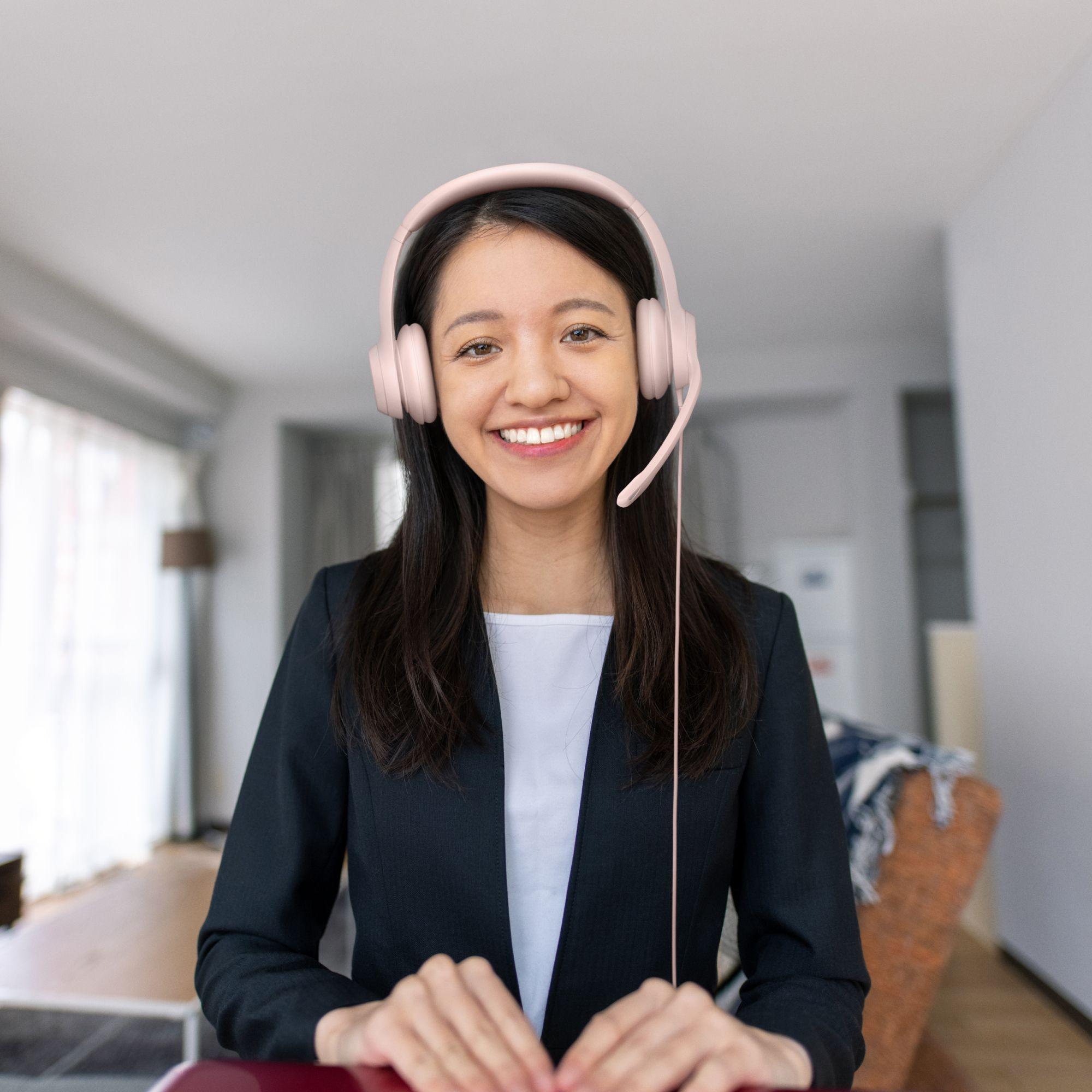 Headset LOGITECH H390 (Binaural - Com fios - Supra-aural - Rosa), miniatura 2