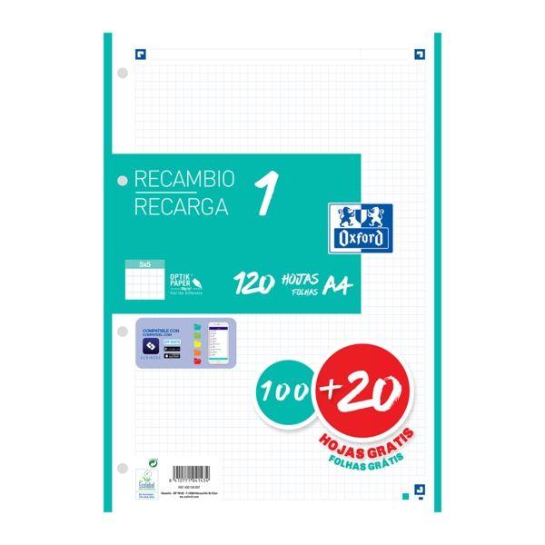 Recarga para Caderno OXFORD School (A4 - Verde Menta)