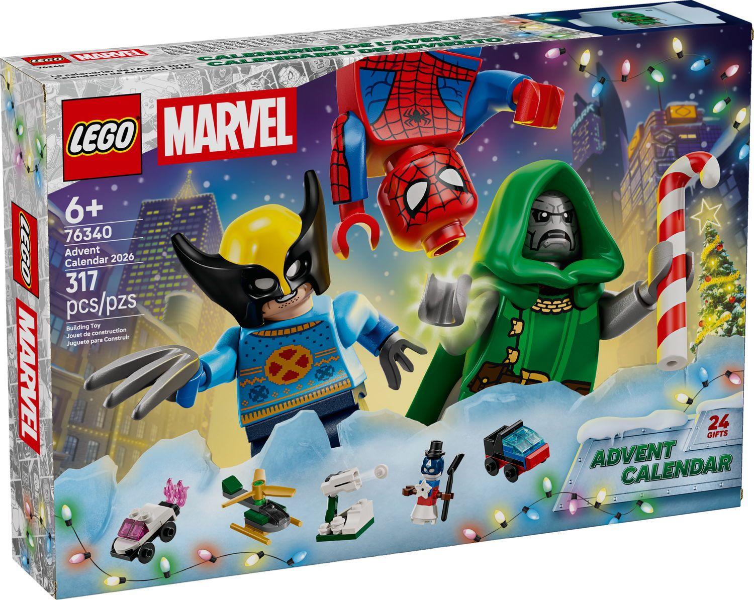 LEGO 76340 Marvel Super Heroes LEGO Marvel Advent Calendar 2026 (6+ anos - 317 peças)