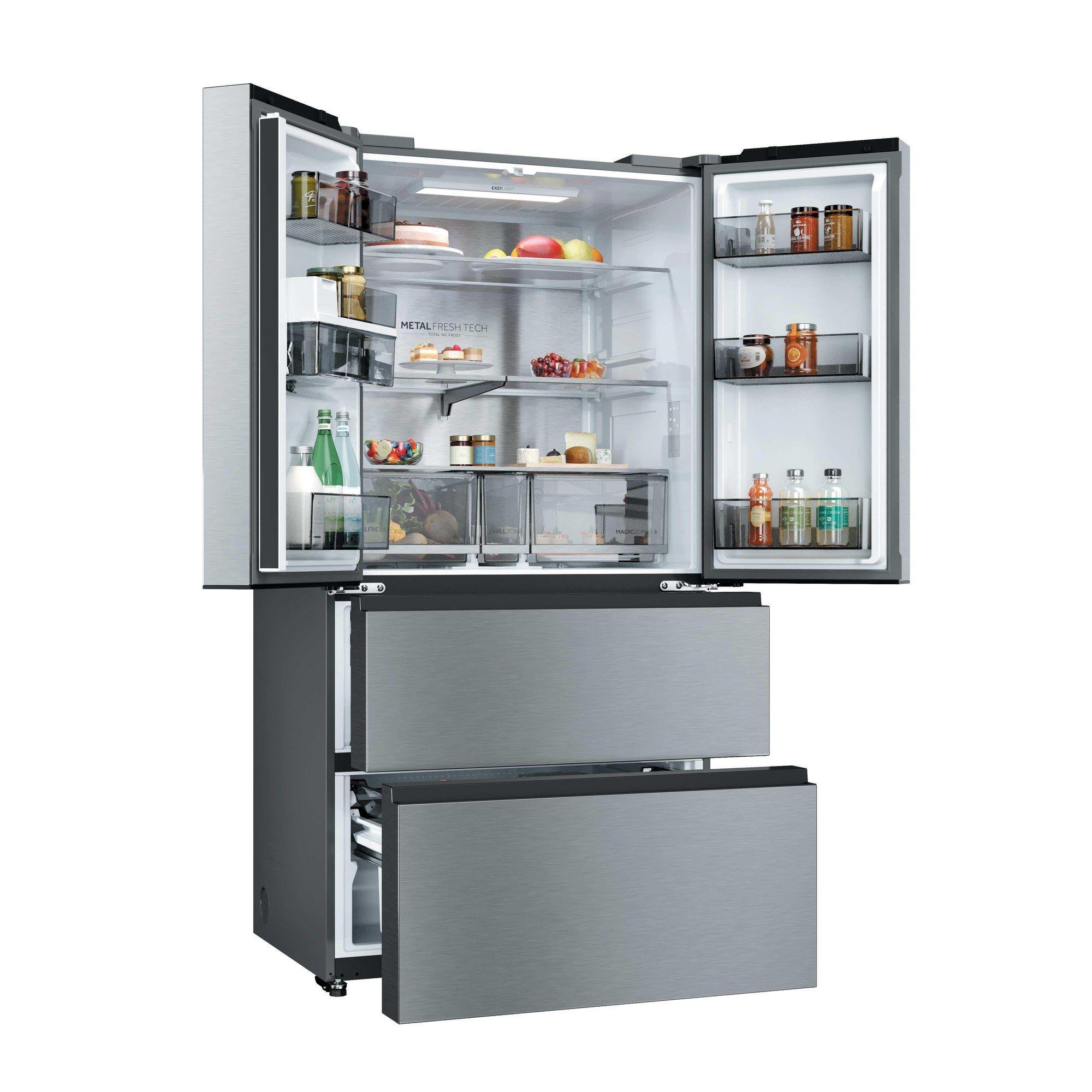 Frigorífico Americano Independente HAIER HFR59F18CWMM (700 L - hOn - 182,5x90,5x73,8 cm - Inox/Platina), miniatura 4