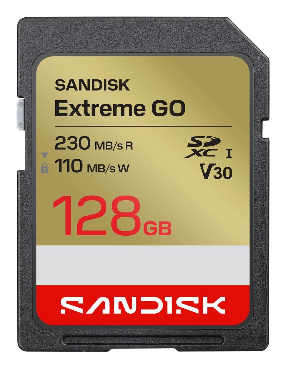 Cartão de Memória SANDISK Extreme GO (128GB - 230 MB/s)