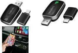 Adaptador CarPlay e Android Auto LOGILINK BT0076 (Preto)