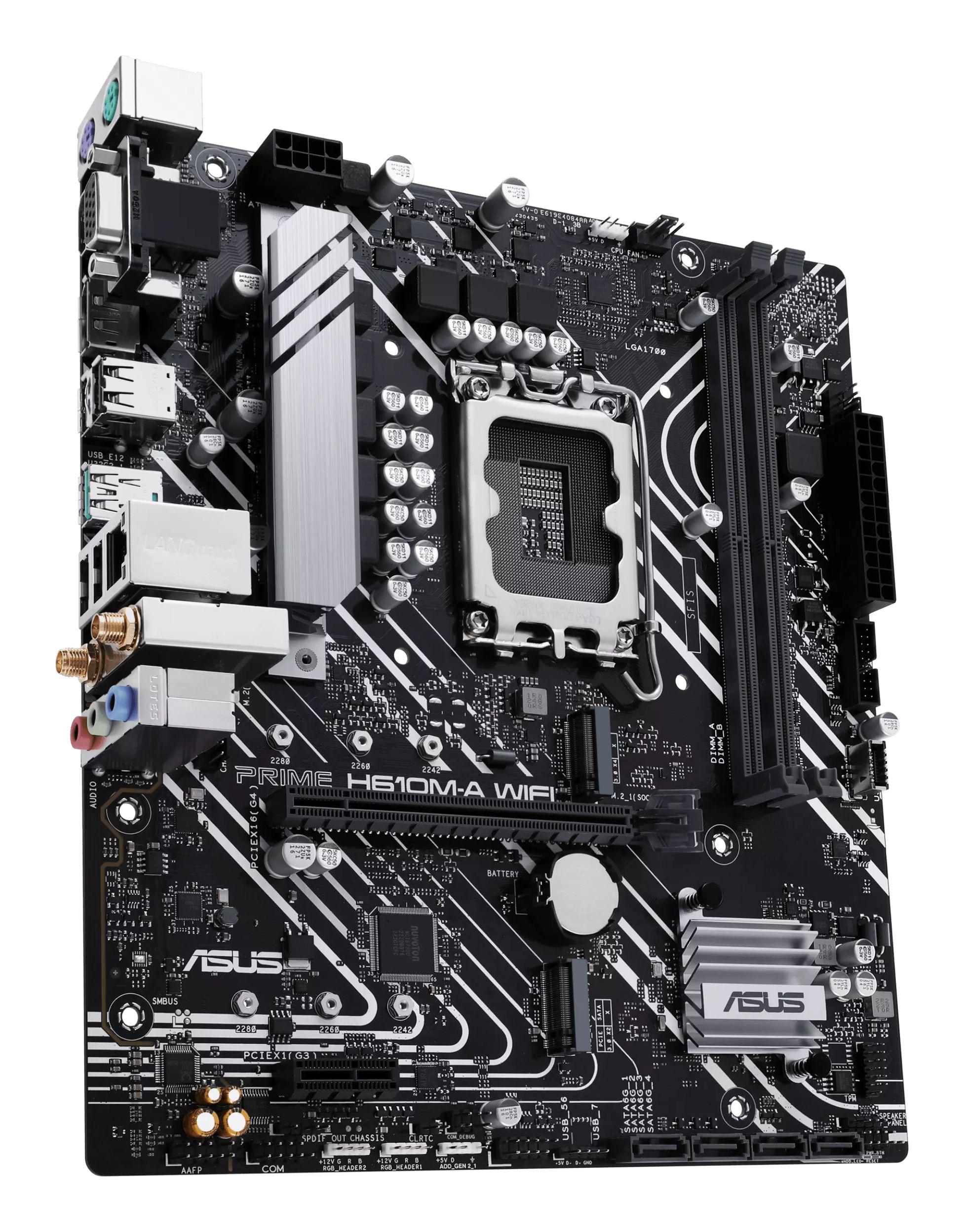 Motherboard ASUS PRIME H610M-A WIFI (LGA 1700 - micro ATX - Duplo canal), miniatura 3