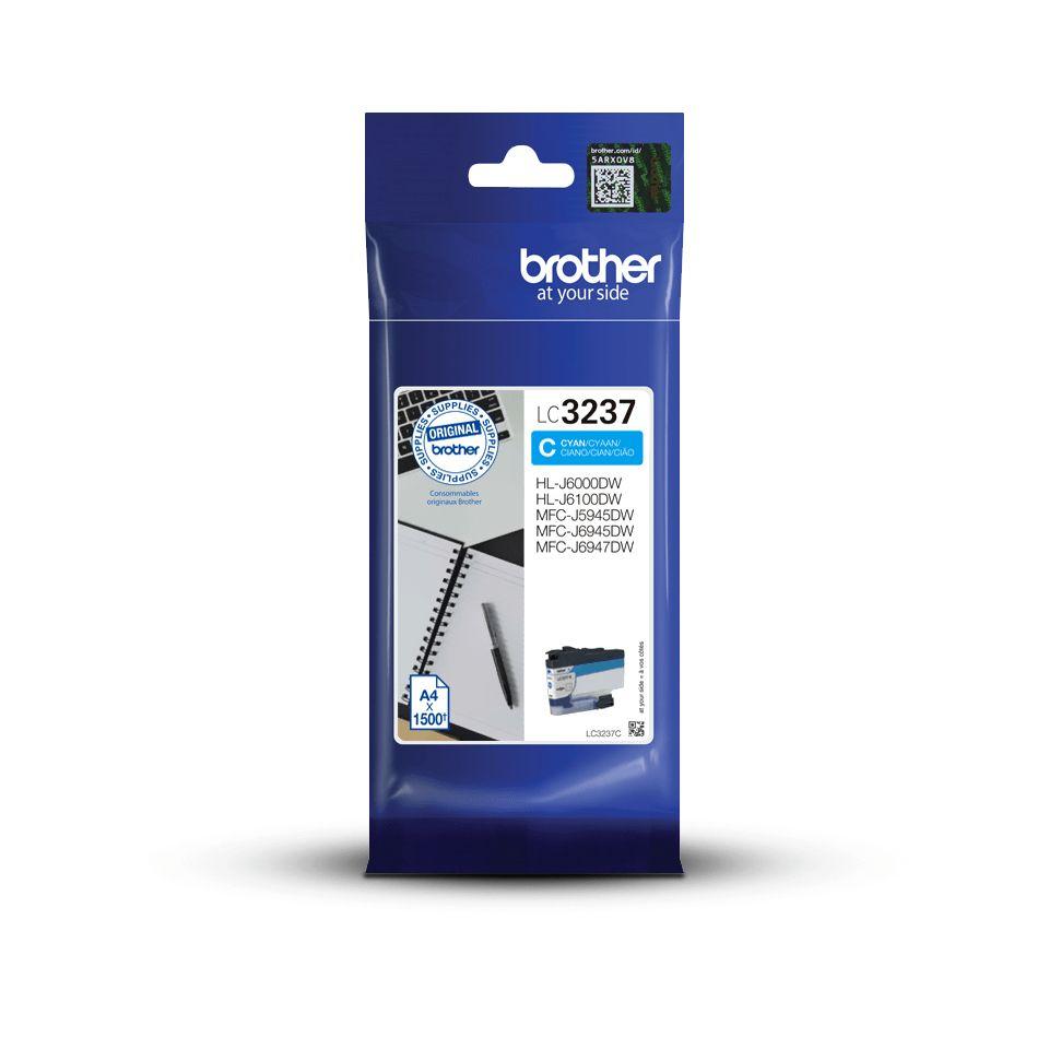 Tinteiro BROTHER LC3237C (1500 páginas - Ciano)