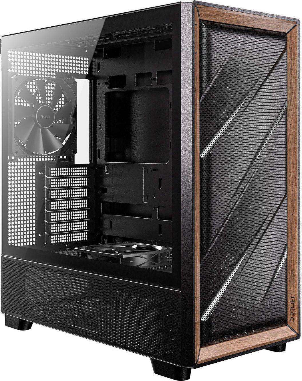 Caixa PC Gaming ANTEC Flux (E-ATX, ATX, ITX, micro ATX - Midi Tower - Plástico, Aço, Madeira - Preto e Madeira), miniatura 2