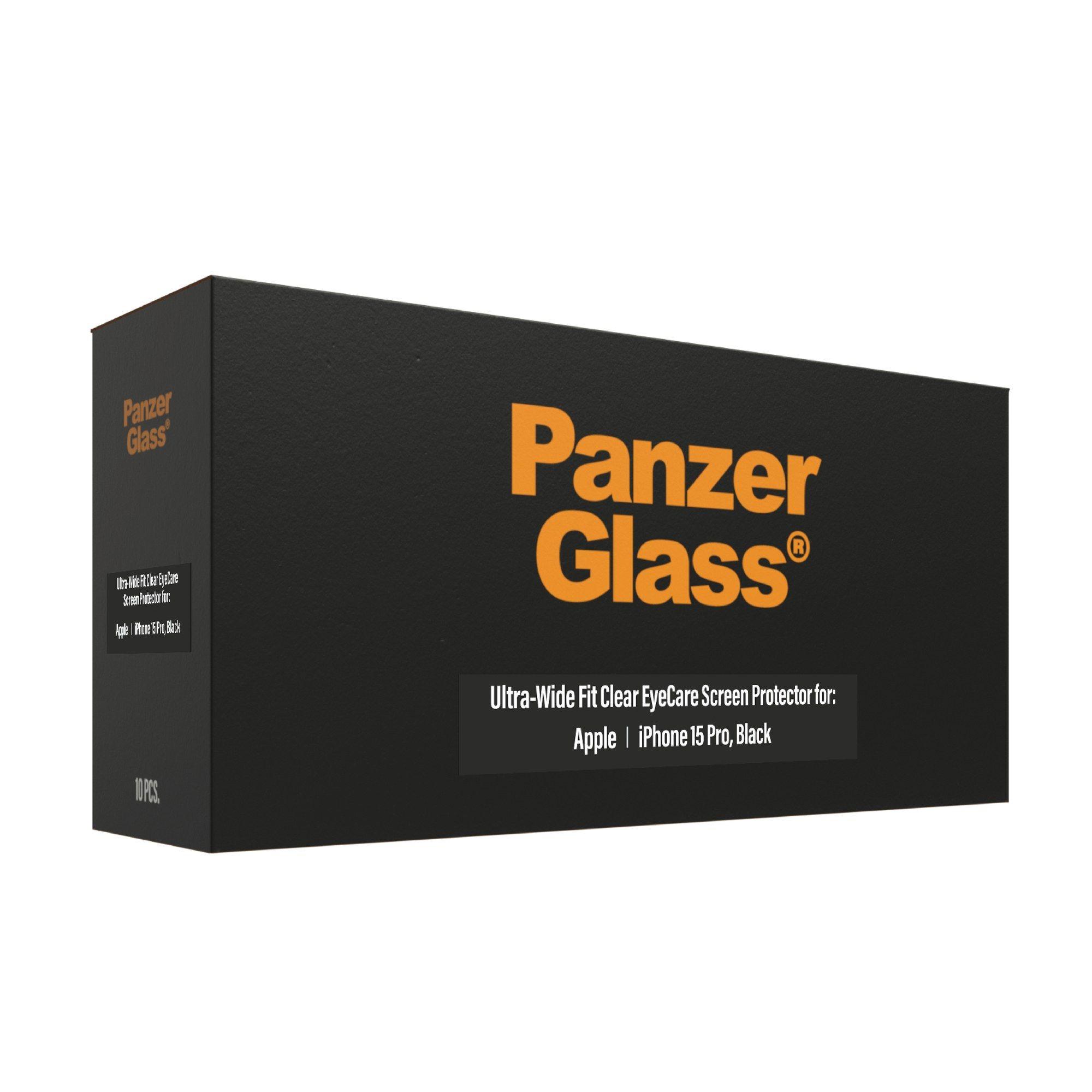 Protetor de Ecrã PANZERGLASS EyeCARE para iPhone 15 Pro (Apple iPhone 15 Pro - Apple - Transparente) — miniatura 2