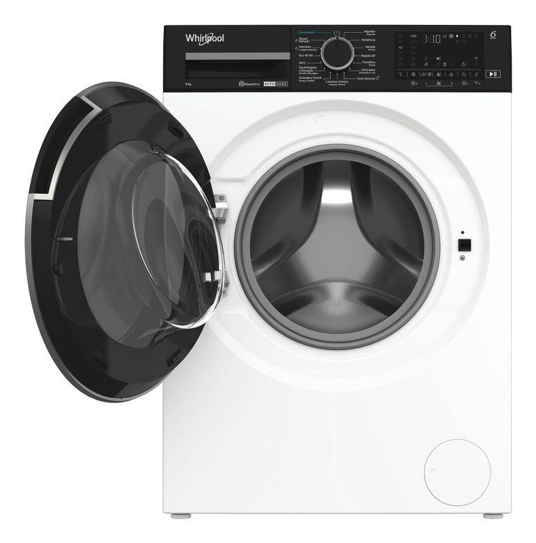 Máquina de Lavar Roupa Independente WHIRLPOOL WPM87WADSSPT (1400 RPM - B - 47 l - Preto/Branco), miniatura 3