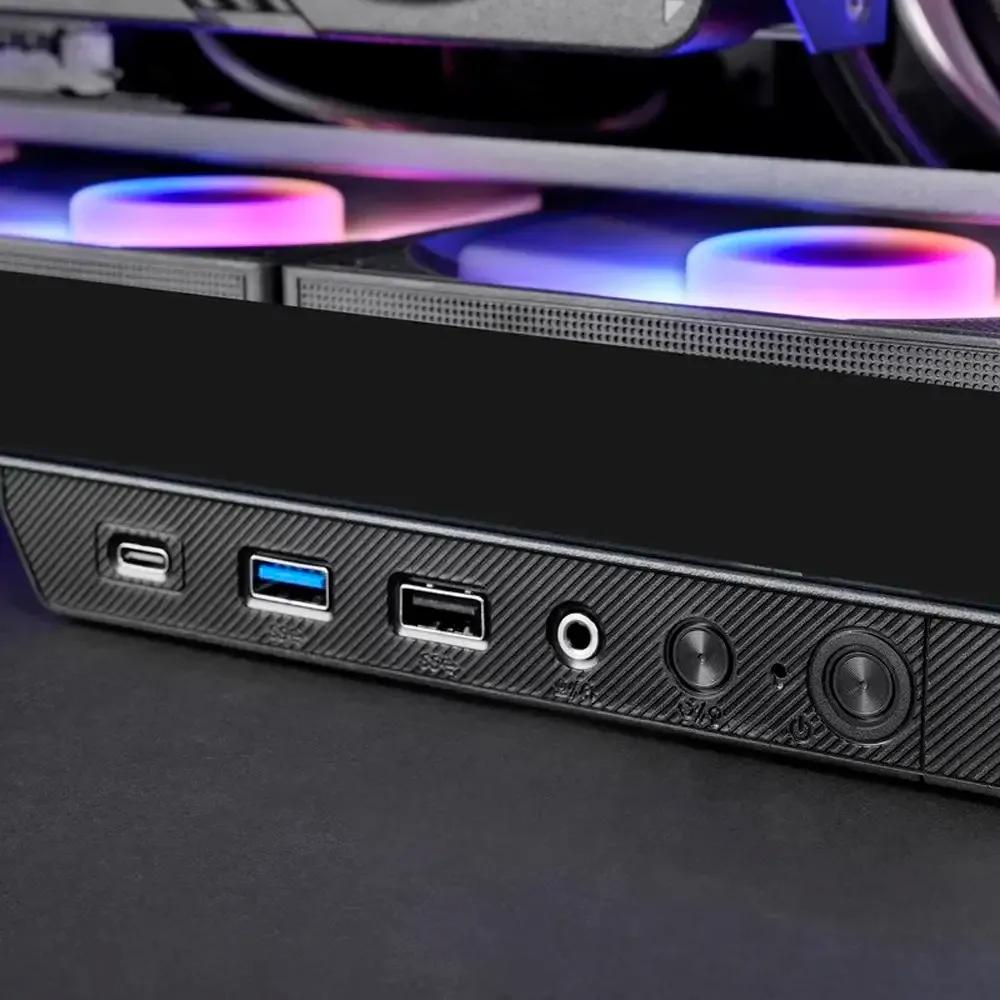 Caixa PC Semitorre MARS GAMING MC-3GF (ATX, micro-ATX, Mini-ITX - Torre - 16,5 cm - Preto) — miniatura 5