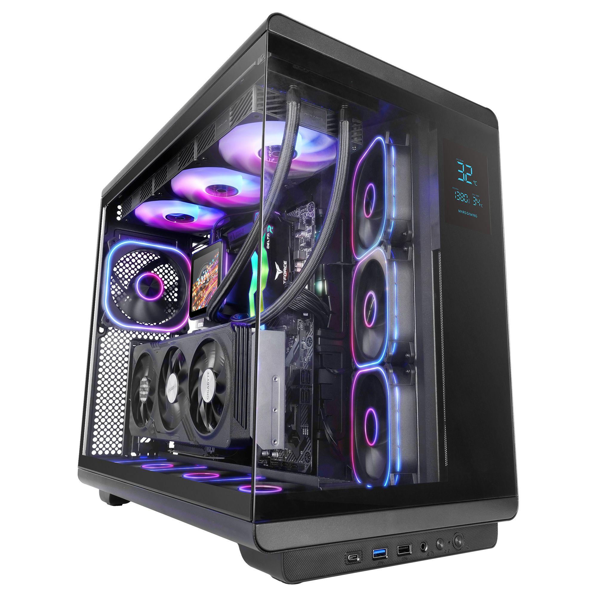 Caixa de Computador MARS GAMING MC-REVPRO (ATX - Ecrã LCD 4,3" - Preto) — miniatura 6
