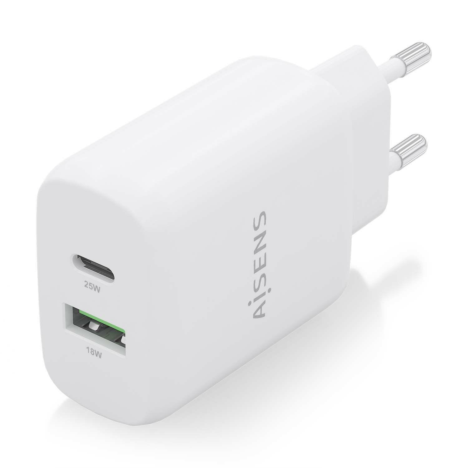 Carregador de Parede AISENS A110-0758 (25 W - Branco), miniatura 2