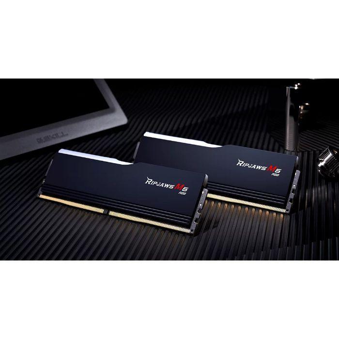 Memória RAM G.SKILL Ripjaws M5 RGB F5-6000J3040G32GX2-RM5RK (6000 MHz - 64 GB - DIMM), miniatura 4