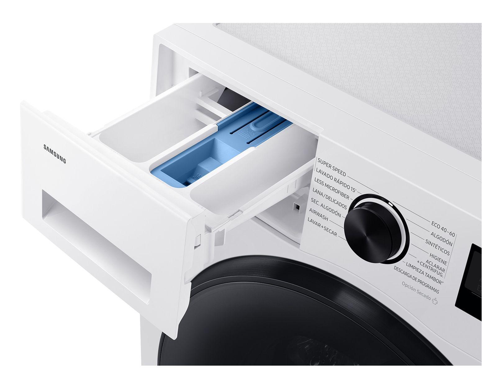 Máquina de Lavar e Secar Roupa Independente SAMSUNG WD90HG5U34BEEC (B - 9 kg - 6 kg - Branco) — miniatura 5