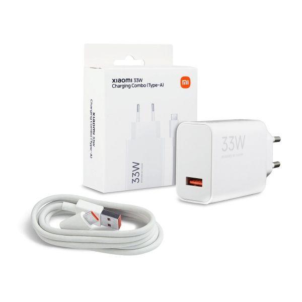 Carregador XIAOMI HyperCharge 33W Combo Type-A (Branco) — miniatura 3