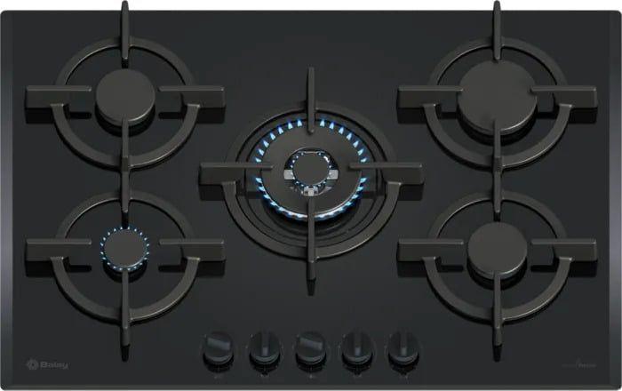 Placa a Gás Encastre BALAY 3ETG676RB (5 zonas - Vidro temperado - Rotativo - Preto)