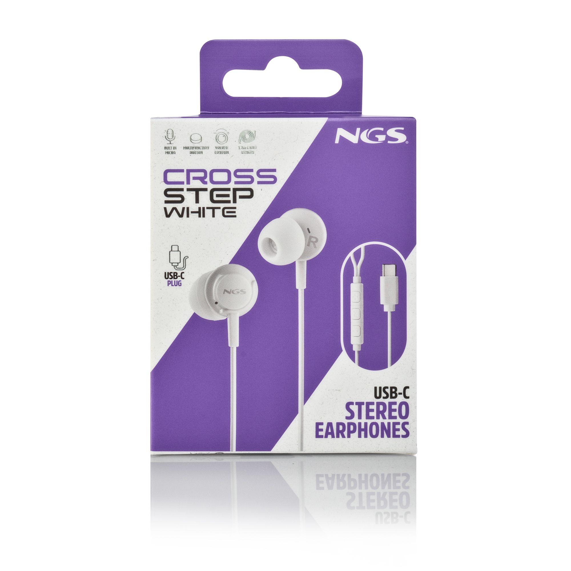 Auscultadores NGS CROSS STEP (Binaural - Com fios - Intra-aural - Branco), miniatura 7