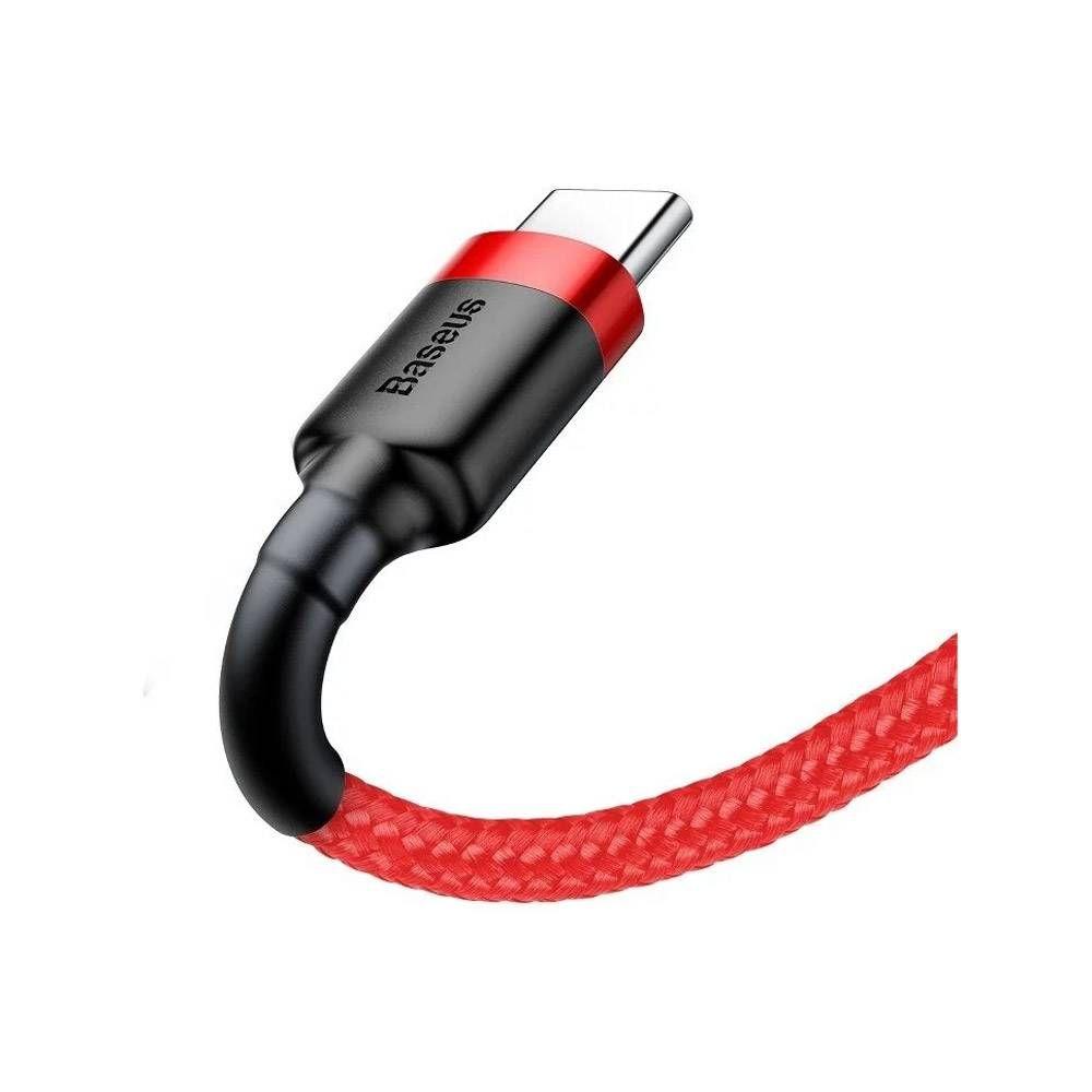 Cabo USB-A para USB-C BASEUS Cafule CATKLF-B09 (1 m - USB-A - USB-C - Vermelho) — miniatura 3
