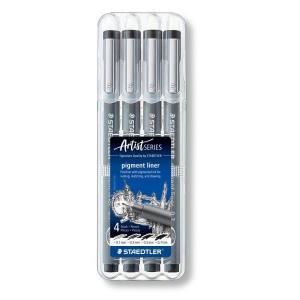 Conjunto de Marcadores de Ponta Fina STAEDTLER Pigment Liner 308 WP4 (Polipropileno - Preto), miniatura 3