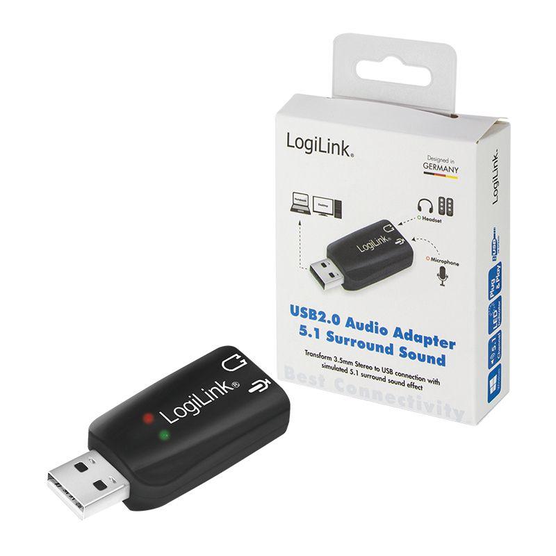 Placa de Som USB LOGILINK UA0053 (USB - Preto) — miniatura 9