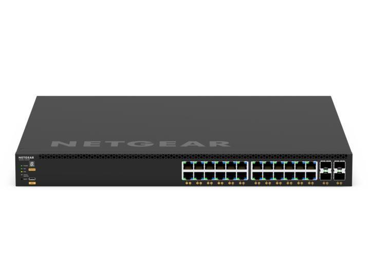 Switch NETGEAR M4350-24G4XF (Gigabit Ethernet - 16 MB - 128 Gbit/s - Preto)