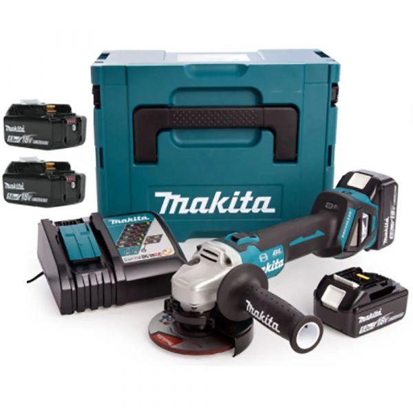 Rebarbadora Angular Sem Fios MAKITA DGA513RT3J (Azul), imagem 1