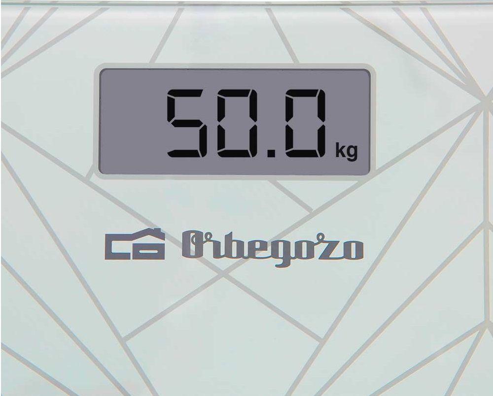 Balança Pessoal Eletrónica ORBEGOZO PB 2218 (Vidro - Branco) — miniatura 3