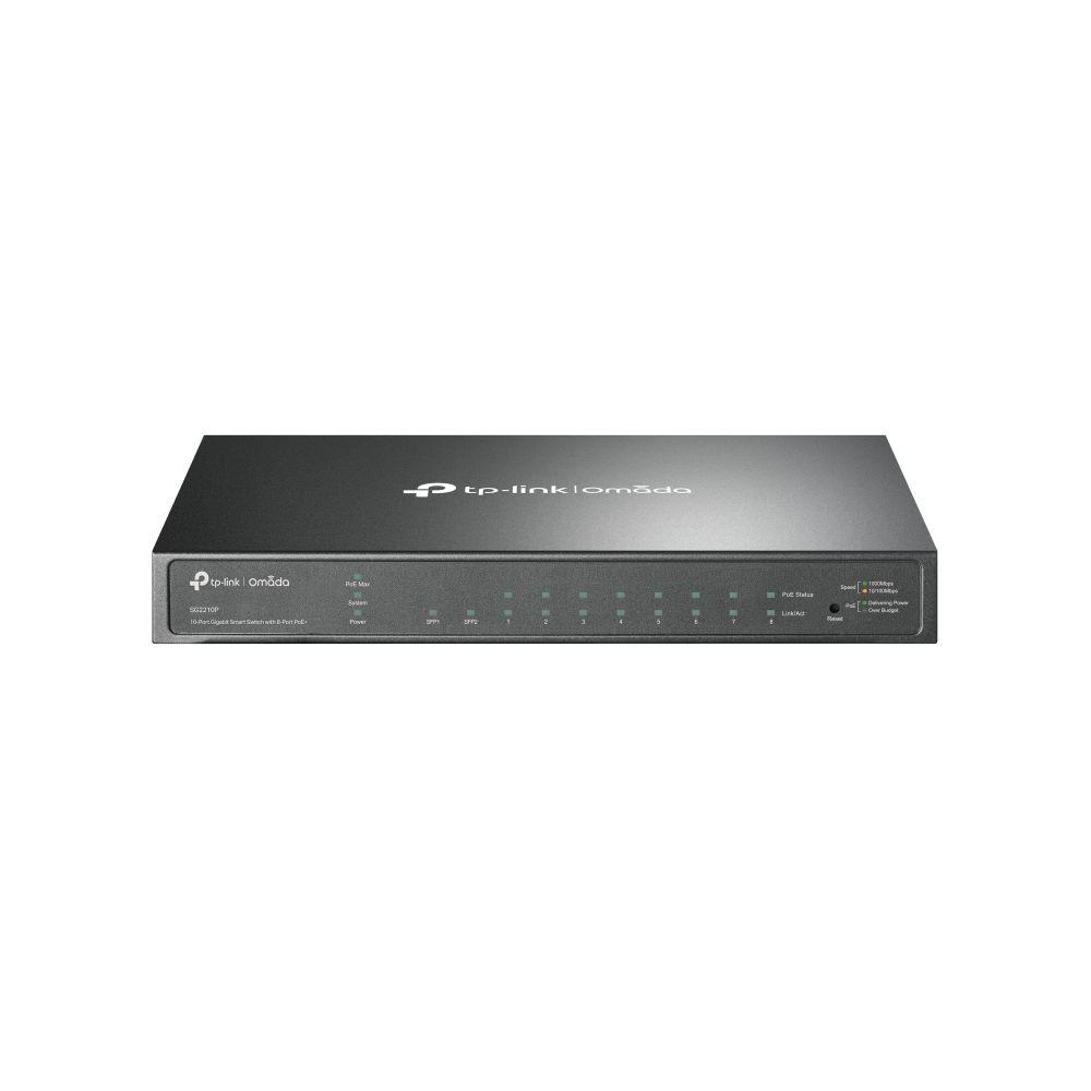 Switch Gerido TP-LINK TL-SG2210P (Gigabit Ethernet - 4,1 MB - 20 Gbit/s - Preto)