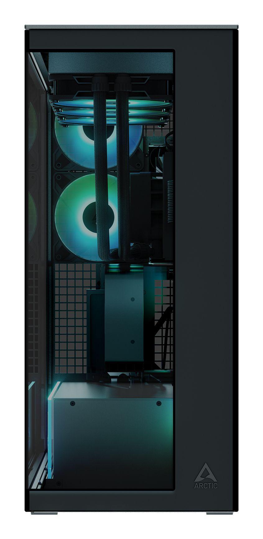 Caixa PC ARCTIC Xtender VG (EATX, ATX, micro-ATX, Mini-ITX - Midi Tower - EATX, Mini-ITX, ATX, micro-ATX - Preto) — miniatura 3