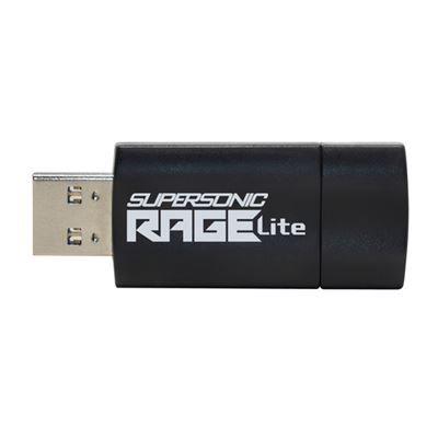Pen USB PATRIOT Supersonic Rage Lite (USB-A 3.2 Gen 1 - Até 120 MB/s - Preto/Azul), miniatura 2