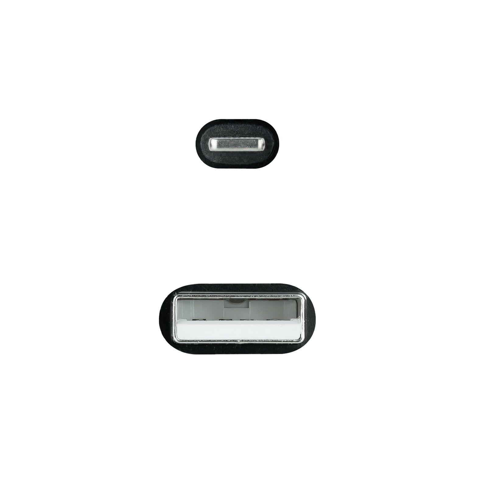 Cabo Lightning para USB-A NANOCABLE 10.10.0401-COBK (1 m - USB A - Preto) — miniatura 3