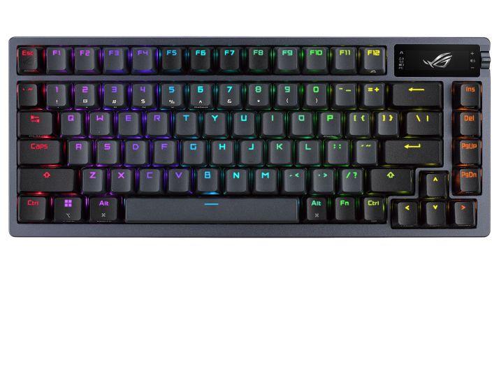 Teclado ASUS ROG Azoth (Inglês - ROG RX Blue - 75% - Preto)