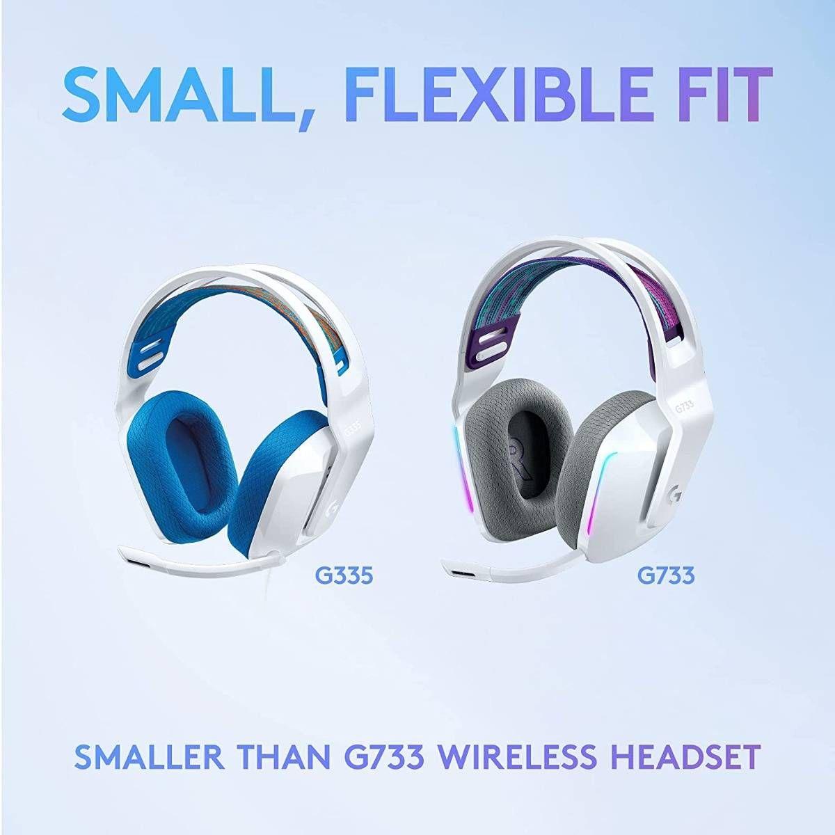 Headset Gaming LOGITECH G335 (Binaural - Com fios - 4 cm - Branco), miniatura 3